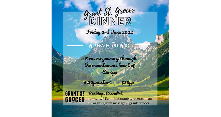 A Tour of The Alps European Dinner